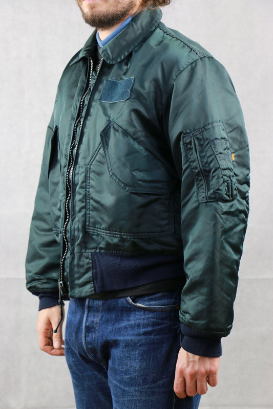 Alpha Bomber Jacket MA-1 Blue- vintage clothing clochard92.com