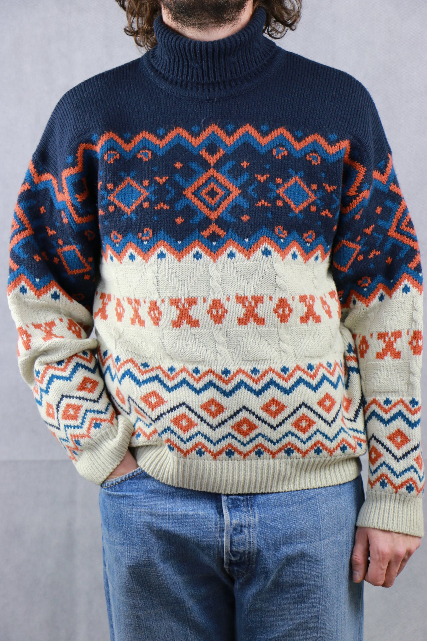 Handmade Turtleneck Sweater, vintage store clochard92.com