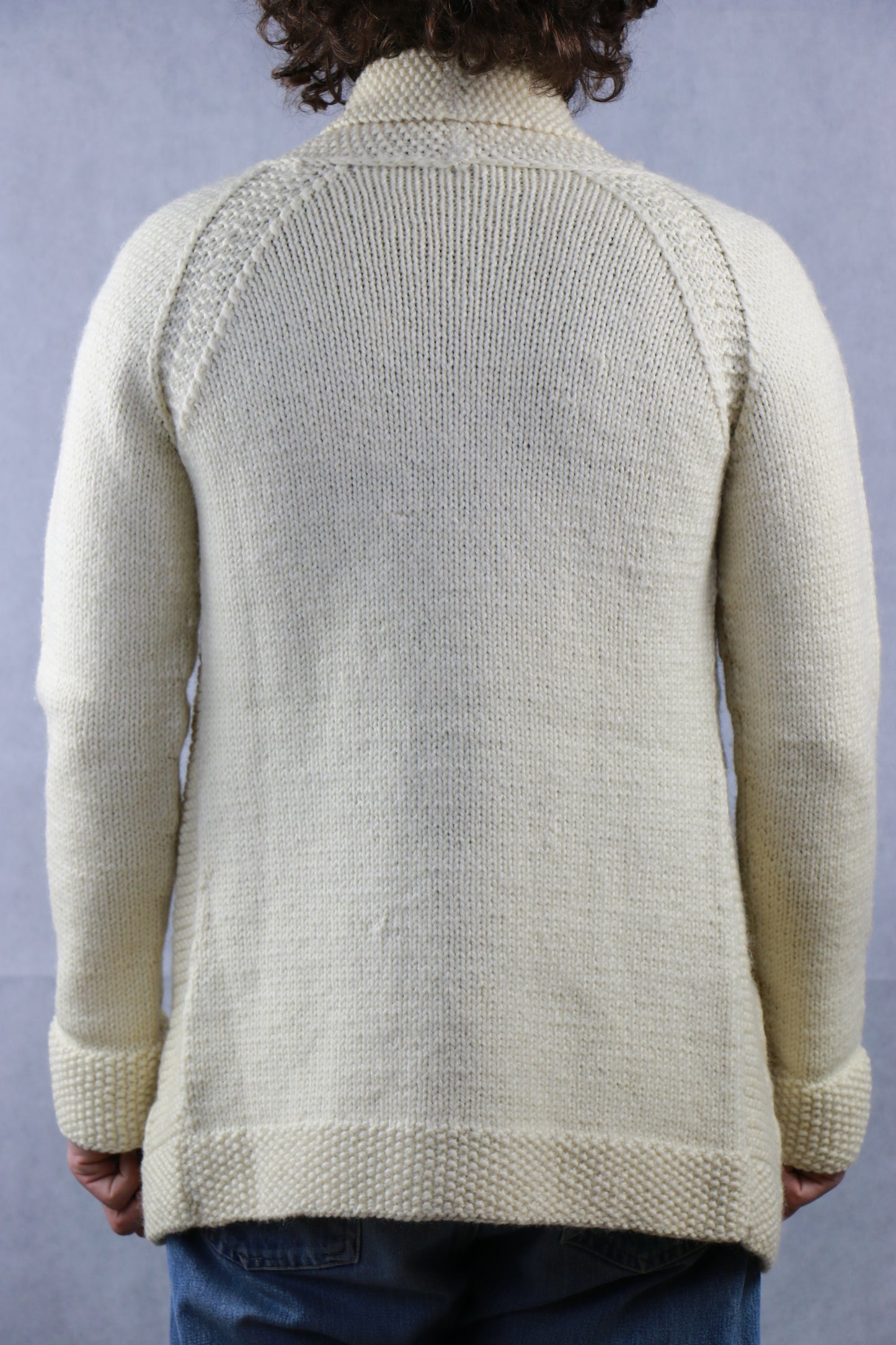 Handmade Cardigan beige, vintage store clochard92.com