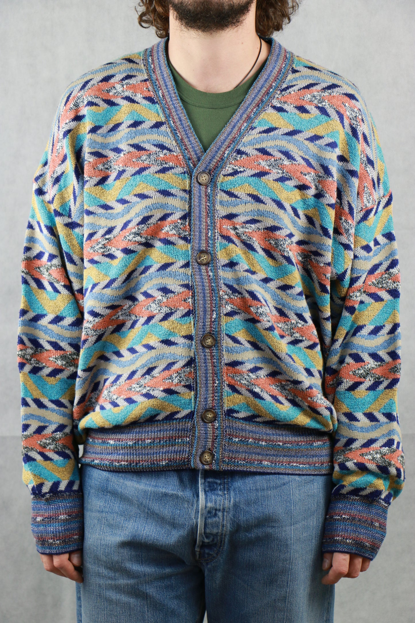 Missoni Cotton Abstract Cardigan Vintage Store - Main Image