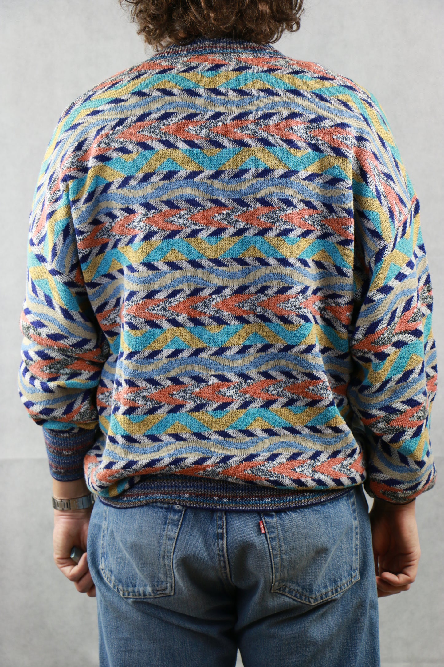 Missoni Cotton Abstract Cardigan, vintage store clochard92.com