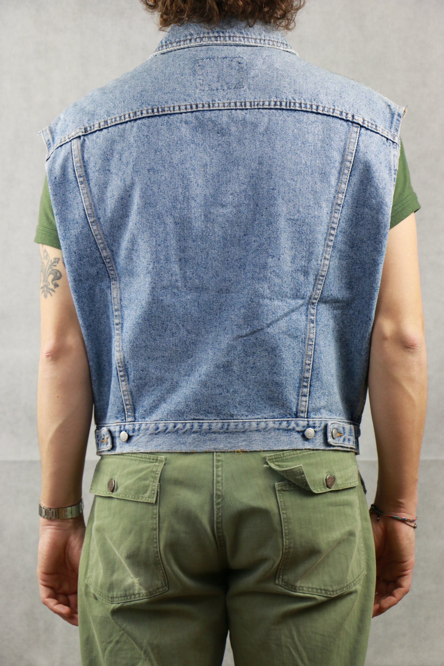 Schott 8009 Denim Vest, vintage store clochard92.com