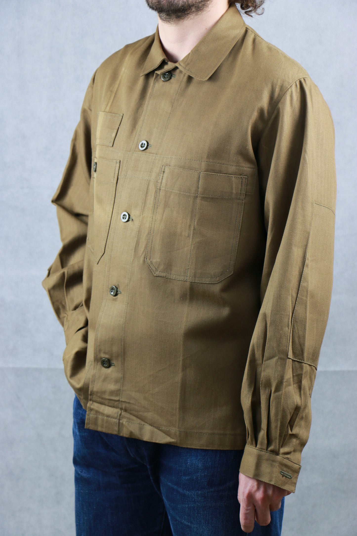Work Shirt Khaki 60s, vintage store clochard92.com