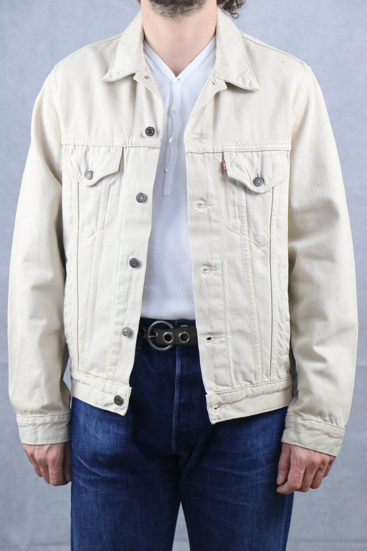 Denim Trucker Levis Weisse Jeans Jacke Levis Jacke Beige Levi's