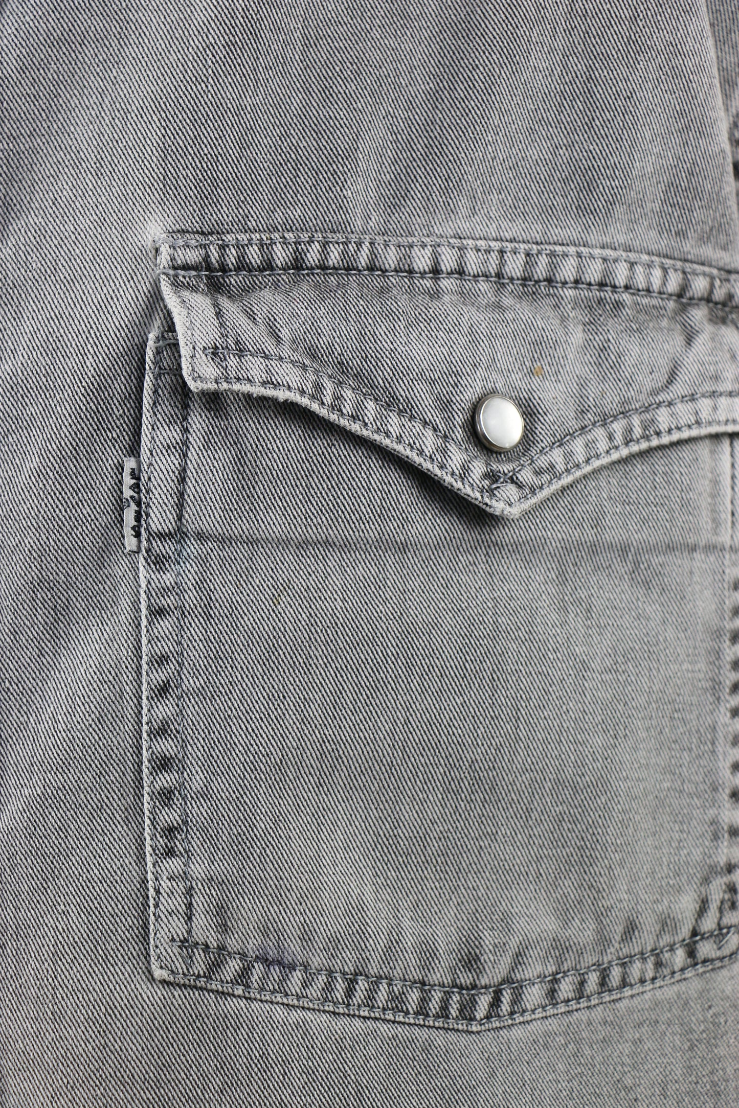 Levi's 'White Tag' Grey Denim Shirt 'S', clochard92.com