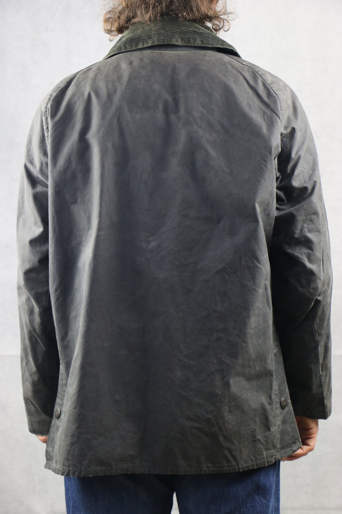 Barbour 'Bedale' C48 Wax Jacket washed blue - vintage clothing clochard92.com