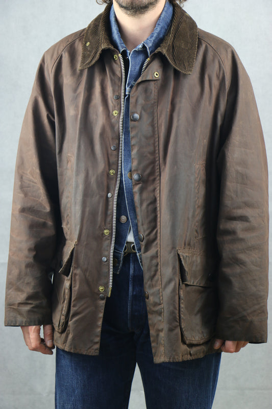 Barbour 'Bedale' C50 Wax Jacket Brown - vintage clothing clochard92.com
