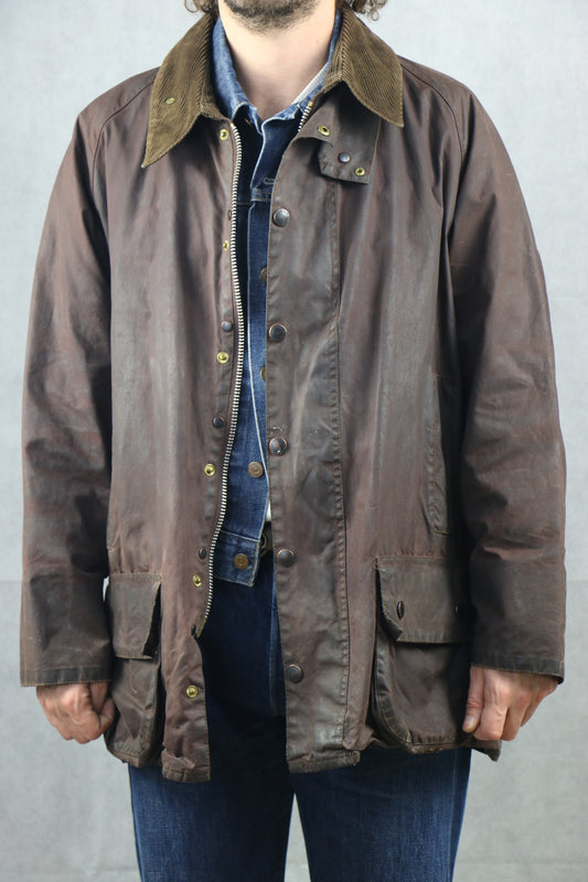 Barbour 'Beaufort' C48 Wax Jacket Brown - vintage cotton clochard92.com