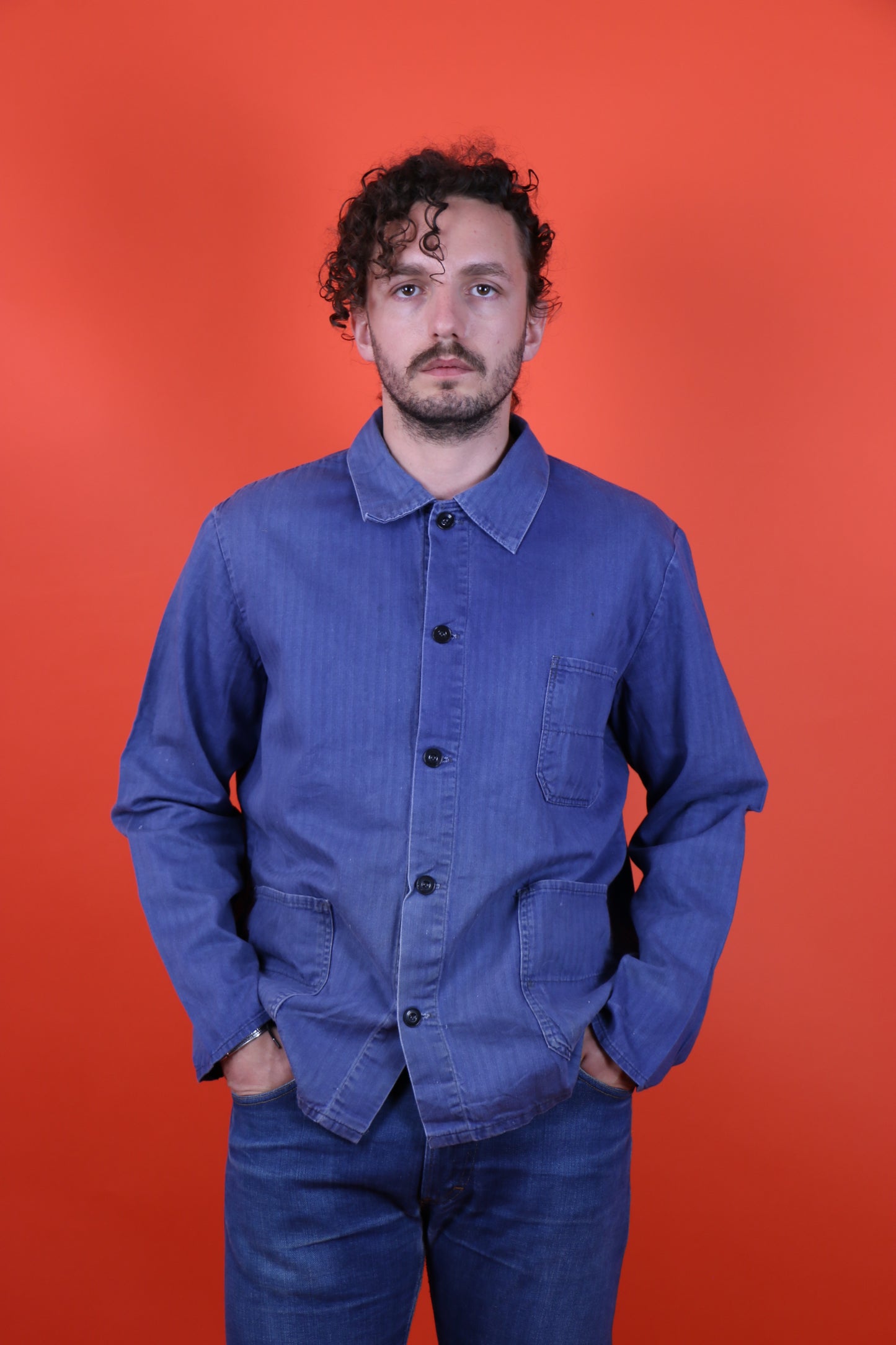 HBT Work Jacket Sanfor 52 - vintage clothing clochard92.com