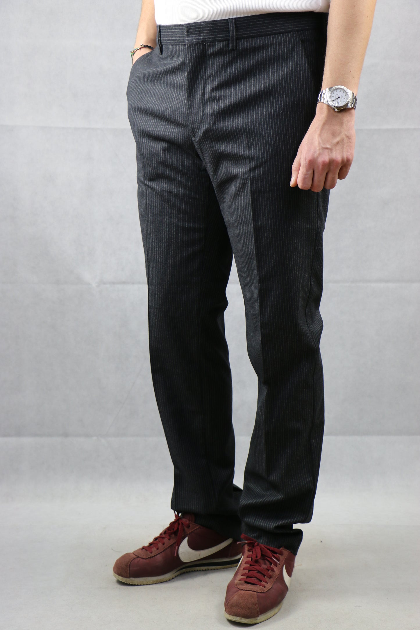 Benetton Pinstripe Slim Trousers, clochard92.com