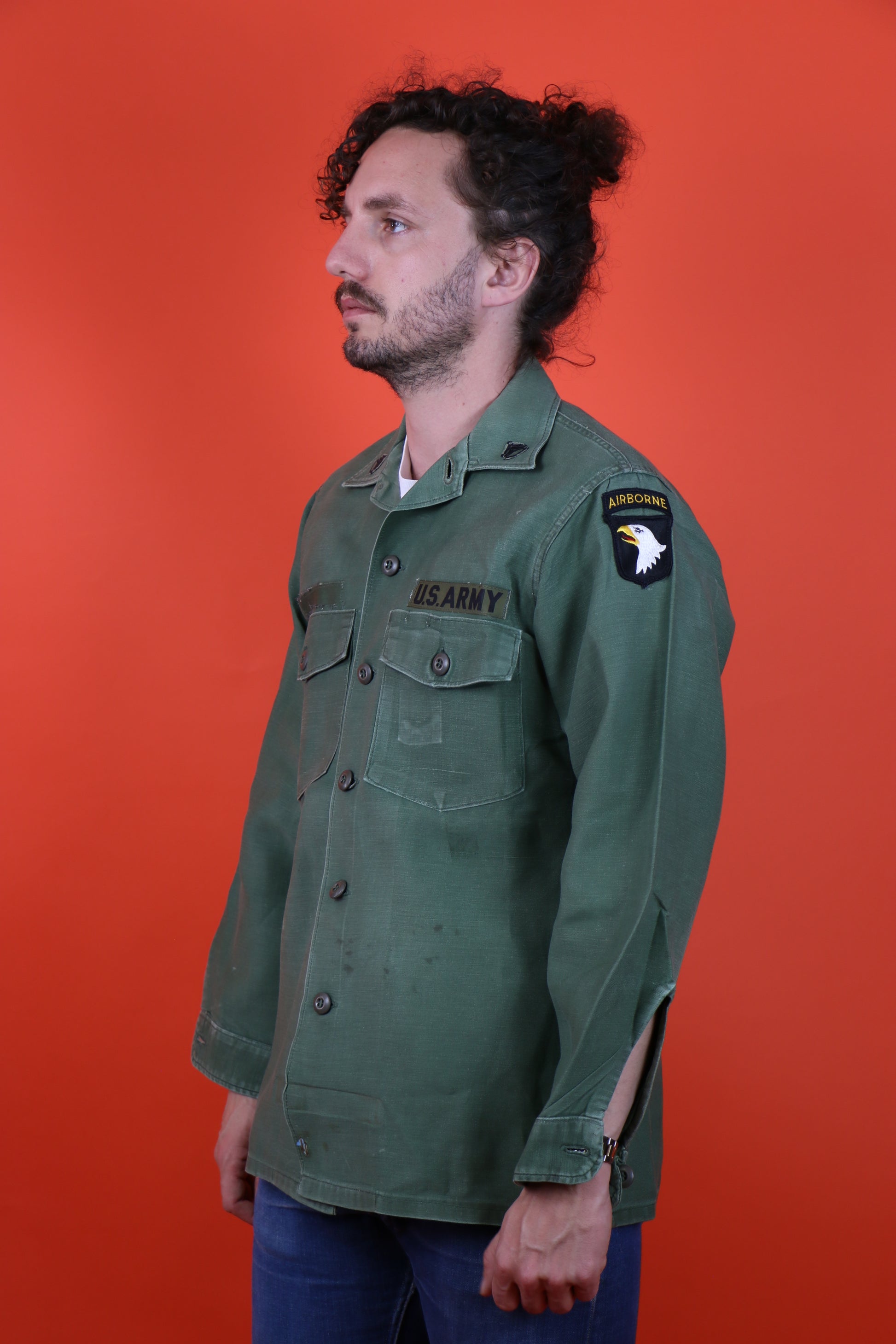OG-107 Shirt US Army (Airborne) - vintage clothing clochard92.com