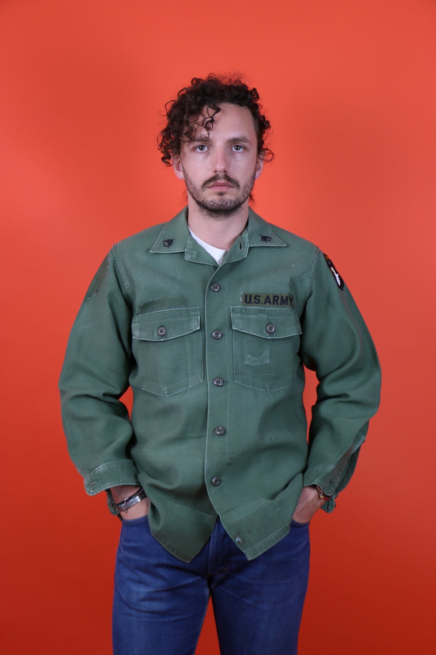 OG-107 Shirt US Army (Airborne) - vintage clothing clochard92.com
