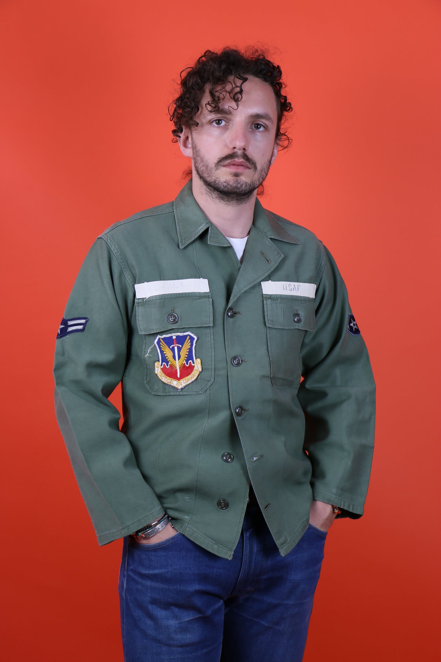 OG-107 Shirt USAF (Tactical Air Command) - vintage clothing clochard92.com