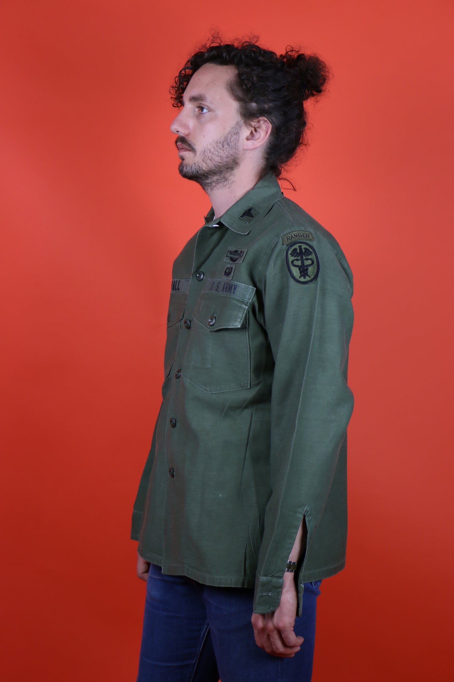 OG-107 Shirt US Army (Soldier Fall) Full Patches - vintage clothing clochard92.com