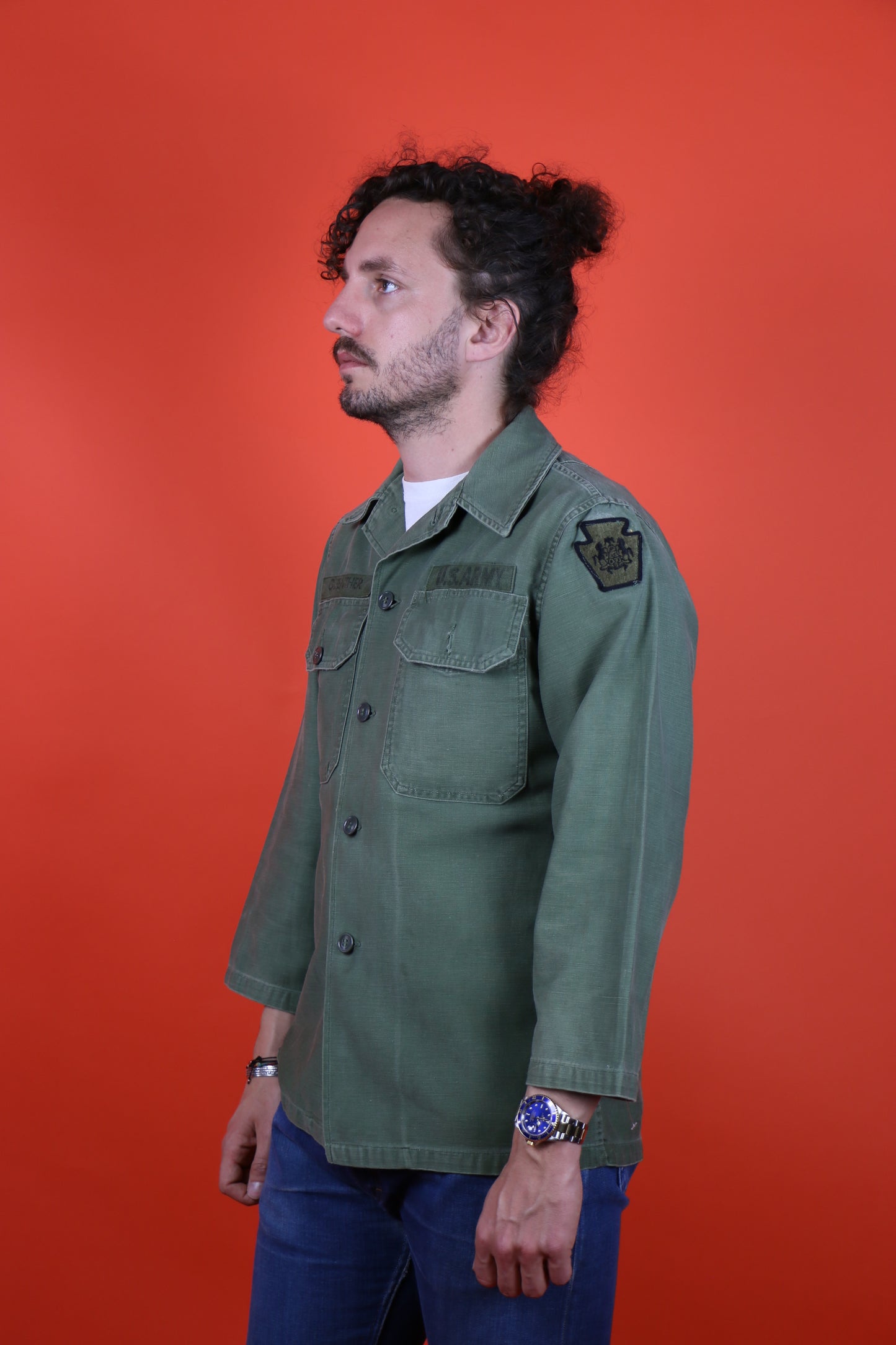 OG-107 Shirt US Army (Soldier Guenther) - vintage clothing clochard92.com
