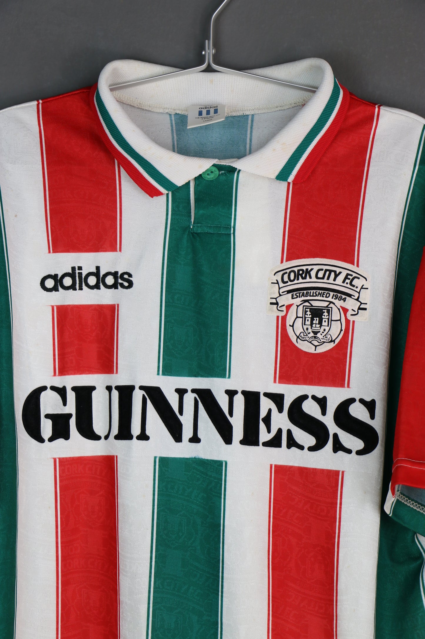 Adidas Football Jersey Cork City FC 'GUINNESS' - vintage clothing clochard92.com