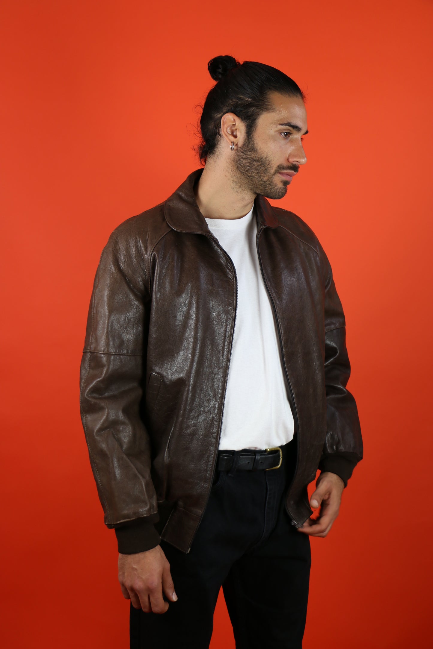 Leather Jacket w/ warm lining - vintage clothing clochard92.com
