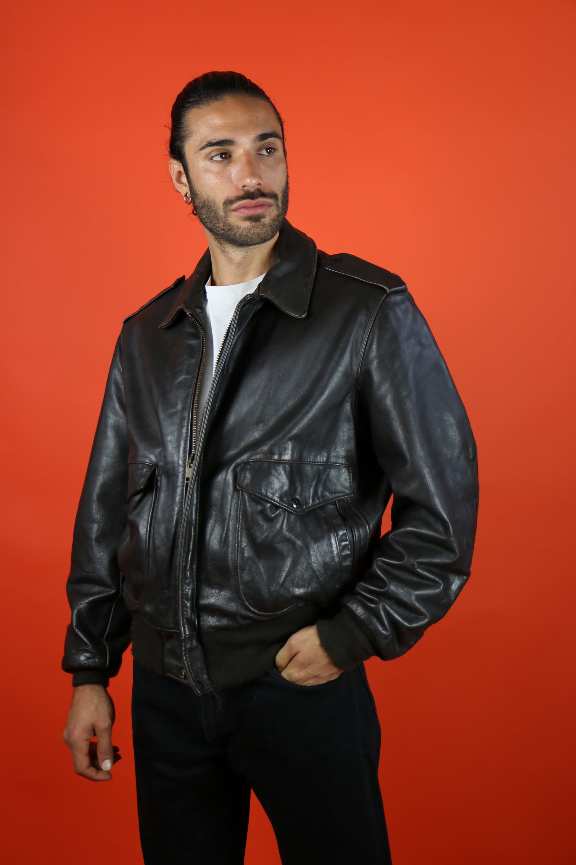 Pelle Schott Pelliccia Interna Schott Bomber Giacca Pelle Schott Vintage Giacca In Pelle Schott A2