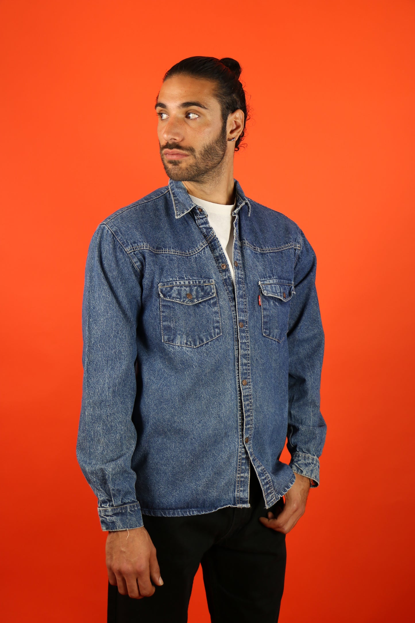 Levis Denim Shirt Heavy Cotton - vintage clothing clochard92.com