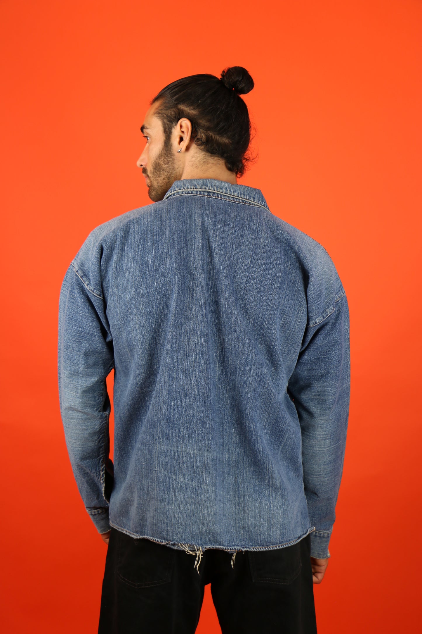 Selvedge Work Denim Shirt 40s - vintage clothing clochard92.com