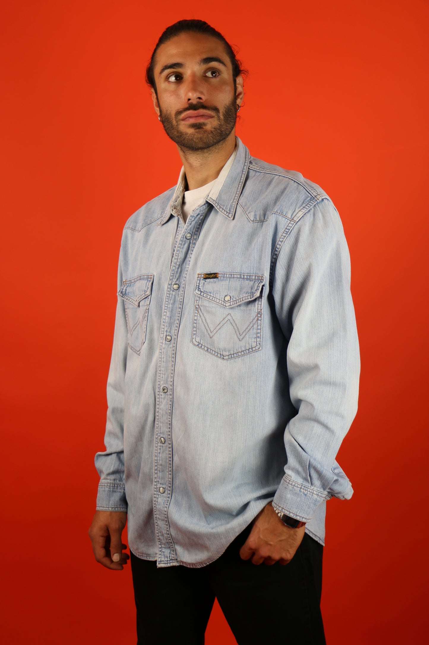 Wrangler denim Shirt - vintage clothing clochard92.com