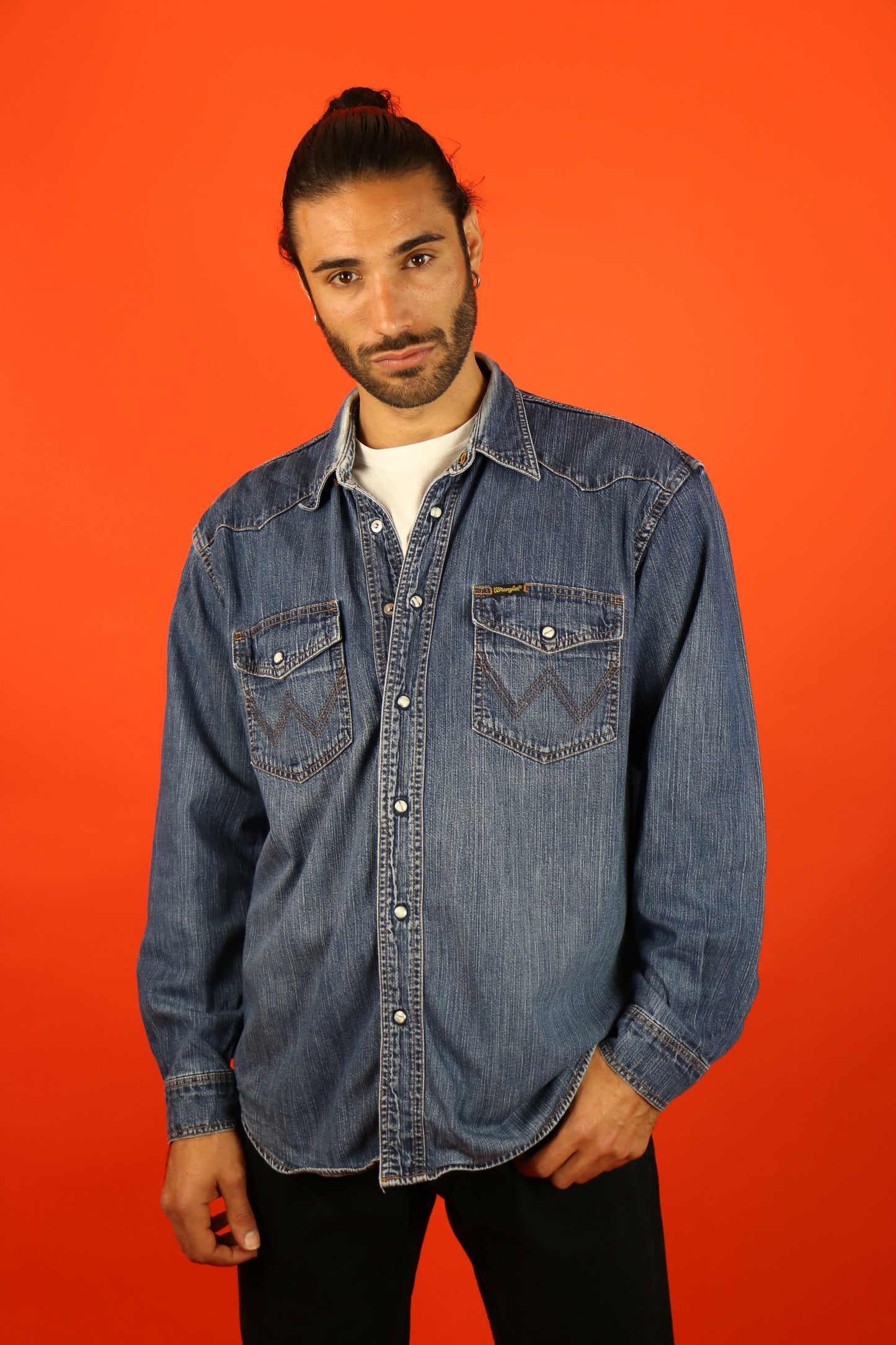 Wrangler Denim Shirt - vintage clothing clochard92.com