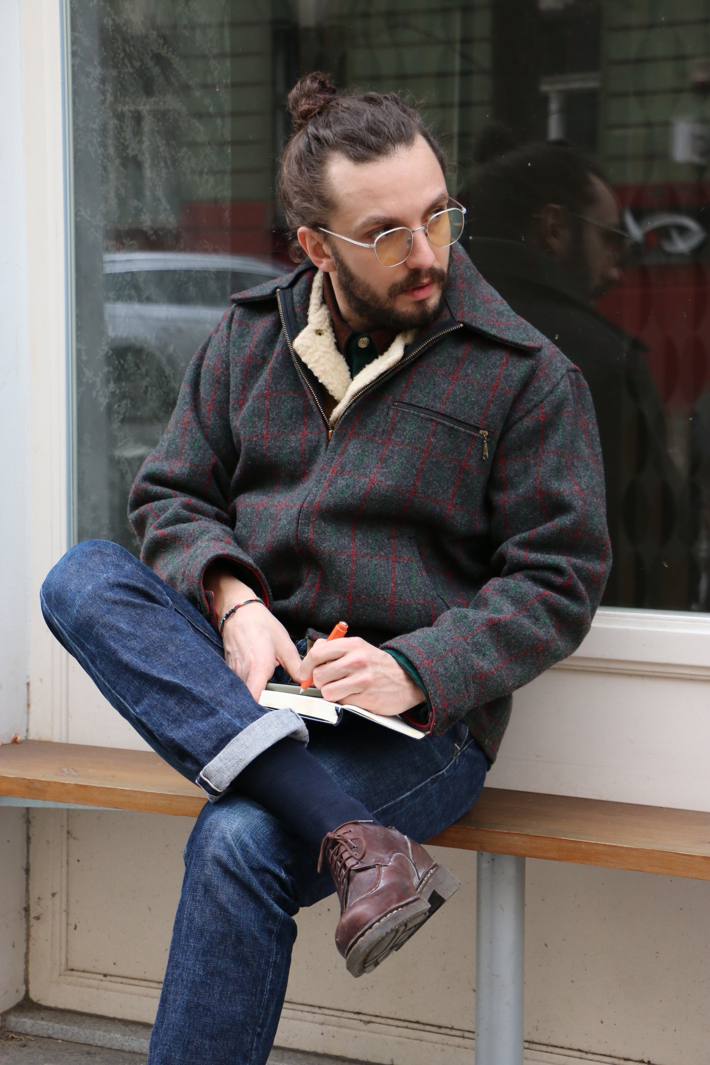 Johnson Wool Hunting Jacket 60s Talon Zip, clochard92.com