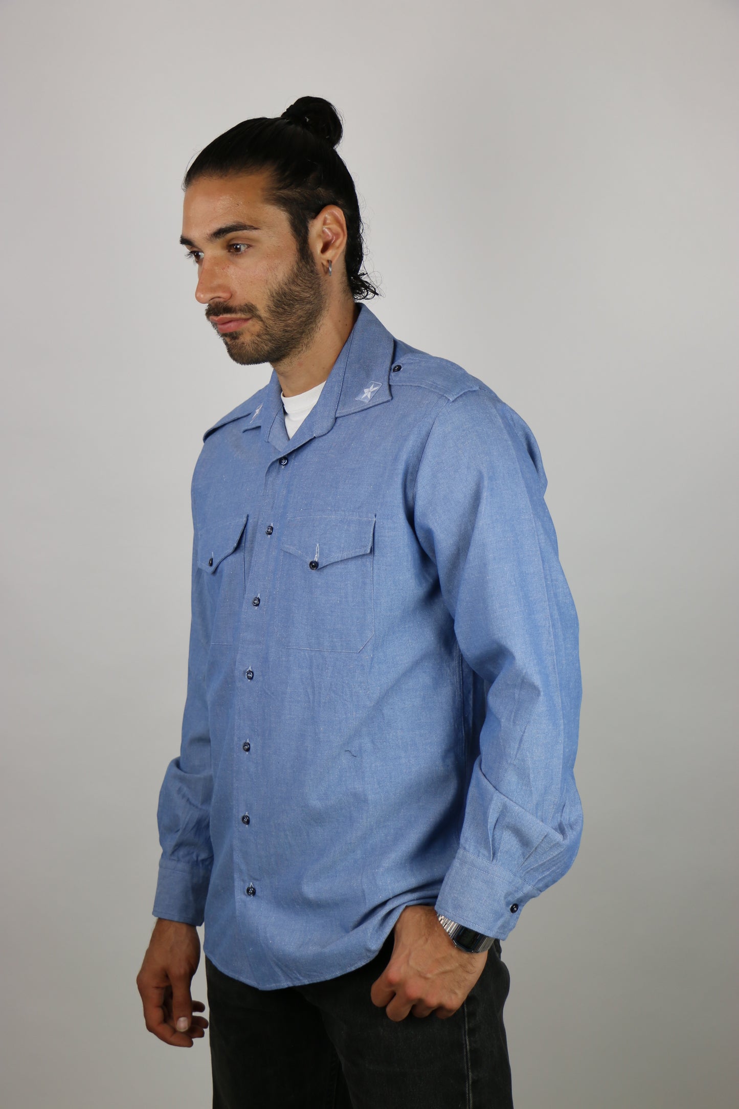 Italian Navy Shirt Deadstock - Vintage clothing clochard92.com