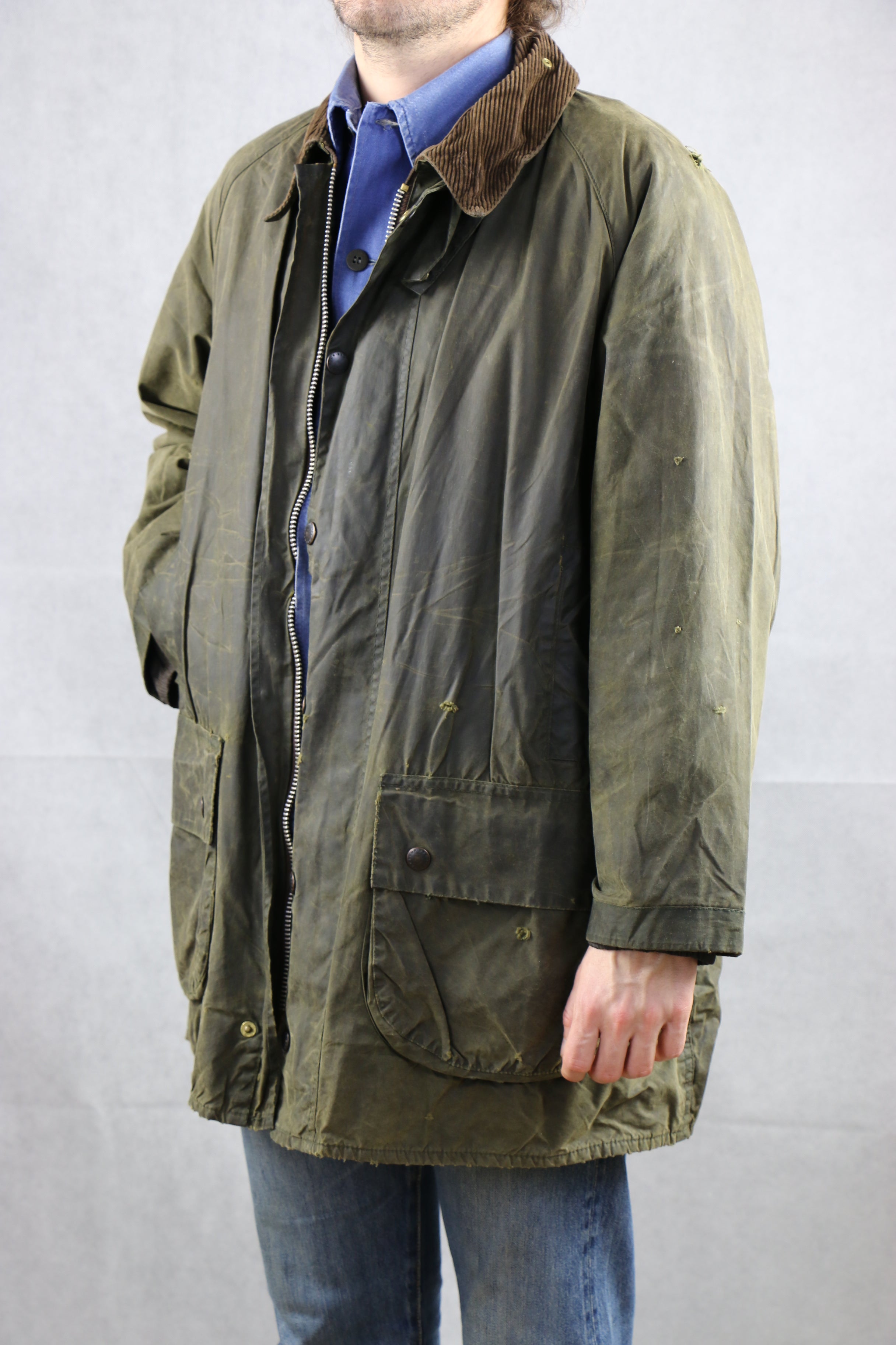 “Deadstock” 90s BARBOUR SOLWAYZIPPER c44