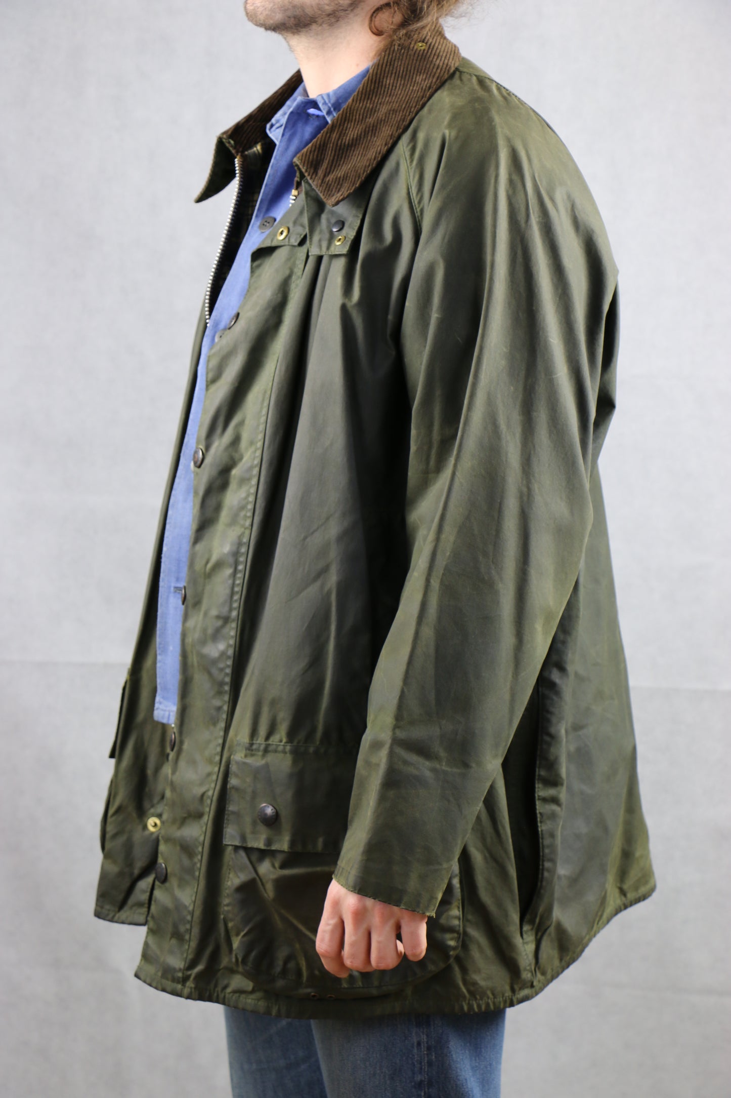 Barbour Beaufort C46/117CM Wax Jacket - vintage clothing clochard92.com