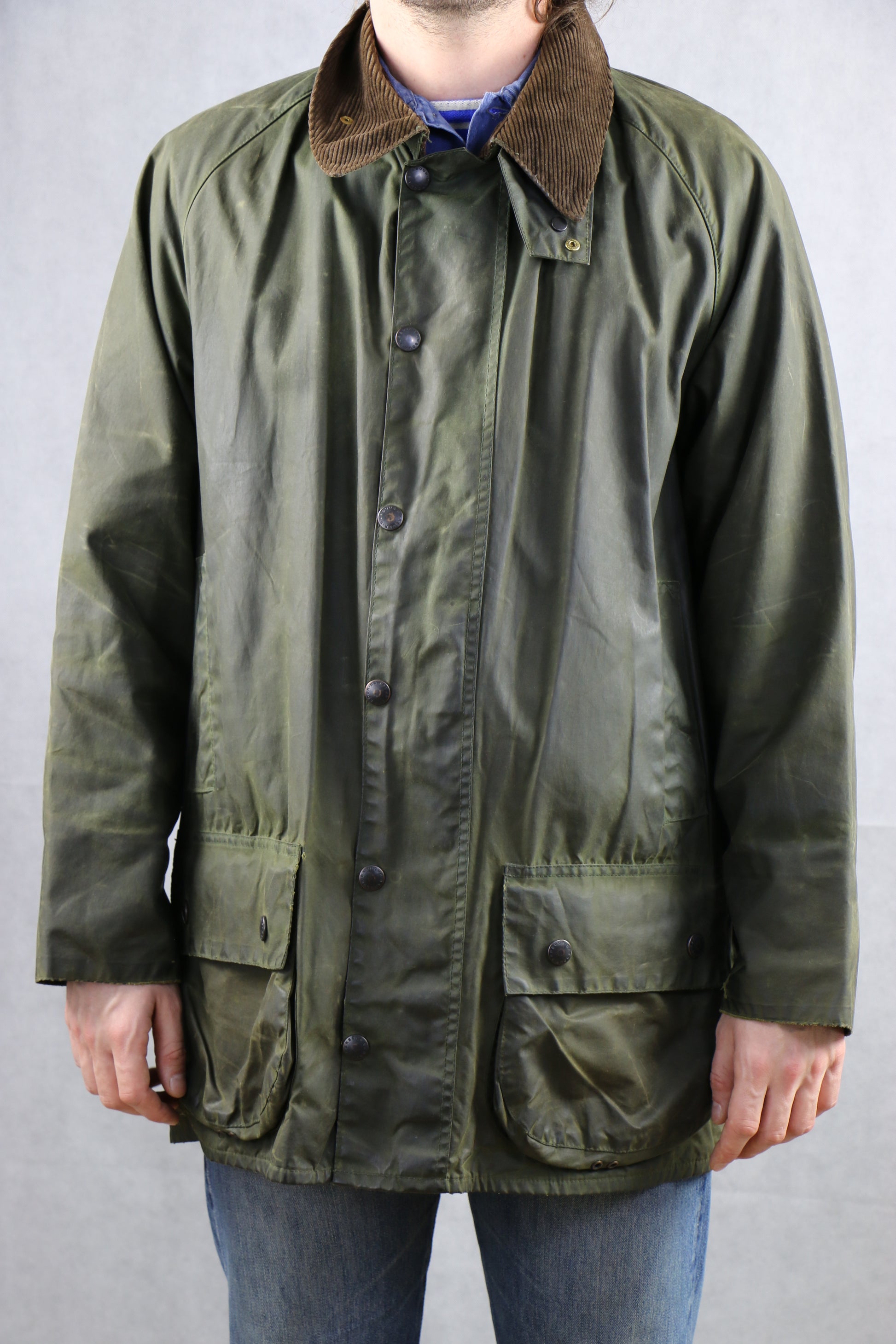 Barbour Beaufort C46/117CM Wax Jacket - vintage clothing clochard92.com