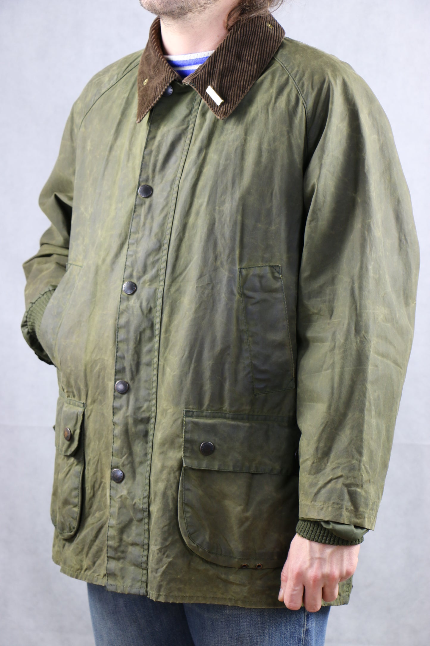 Barbour Bedale C46 Wax Jacket green - vintage clothing clochard92.com