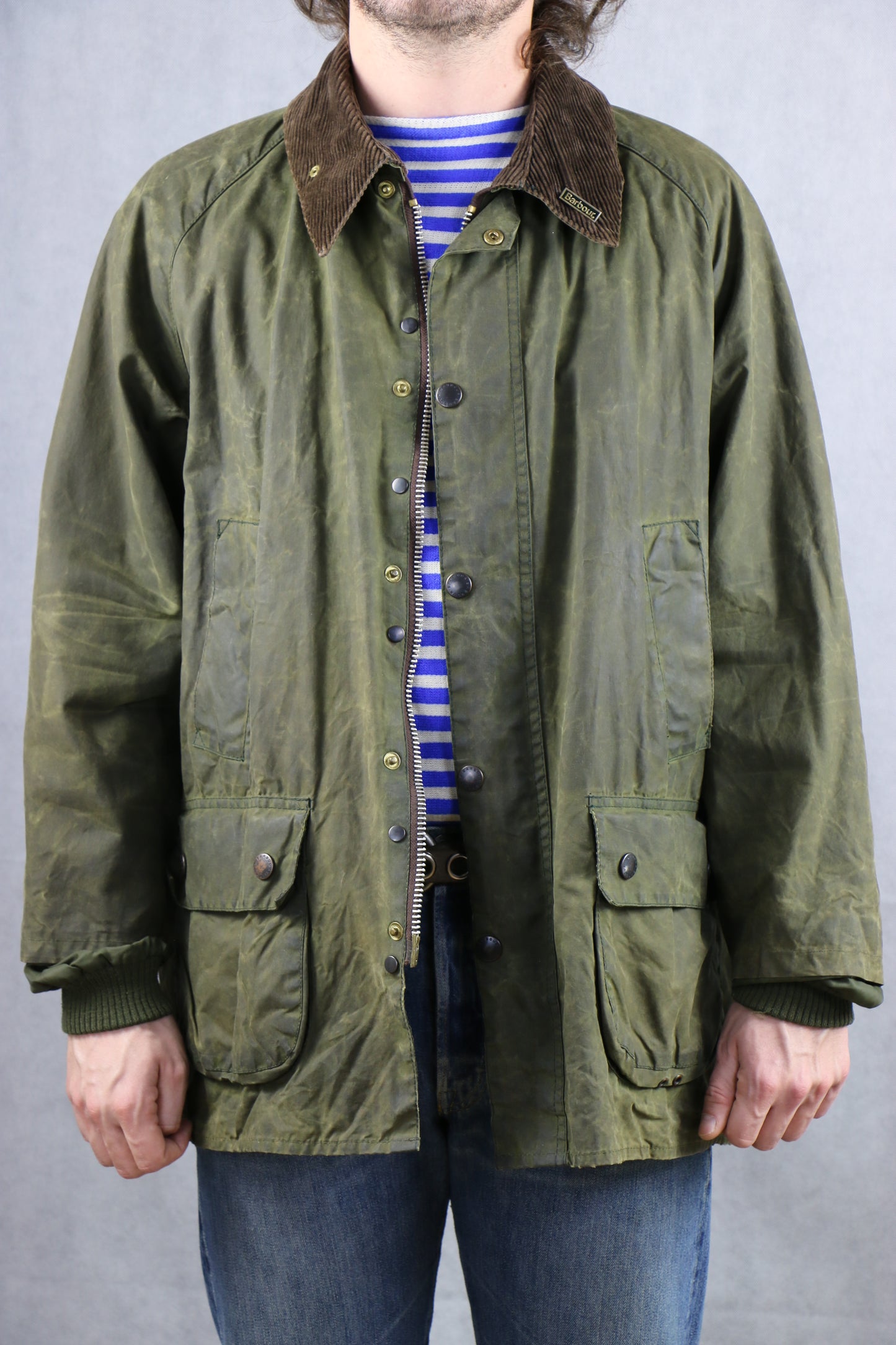 Barbour Bedale C46 Wax Jacket green - vintage clothing clochard92.com