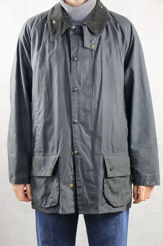 Barbour 'Beaufort' C48 / 122CM Navy - vintage clothing clochard92.com