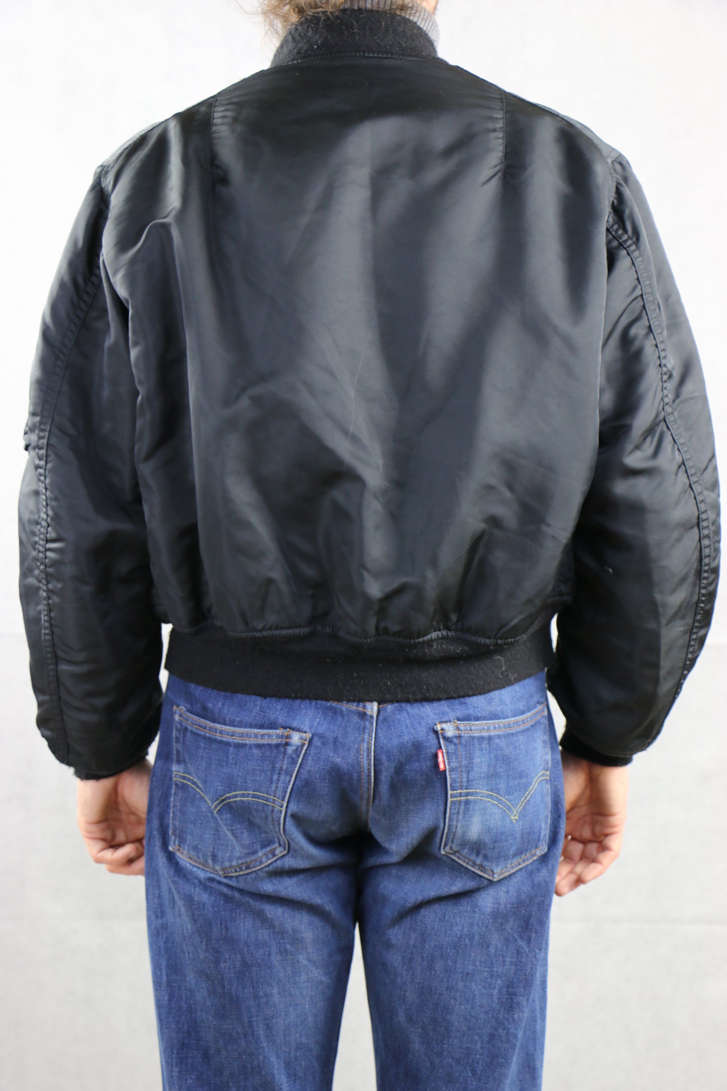 Alpha Bomber Jacket MA-1 Blue- vintage clothing clochard92.com