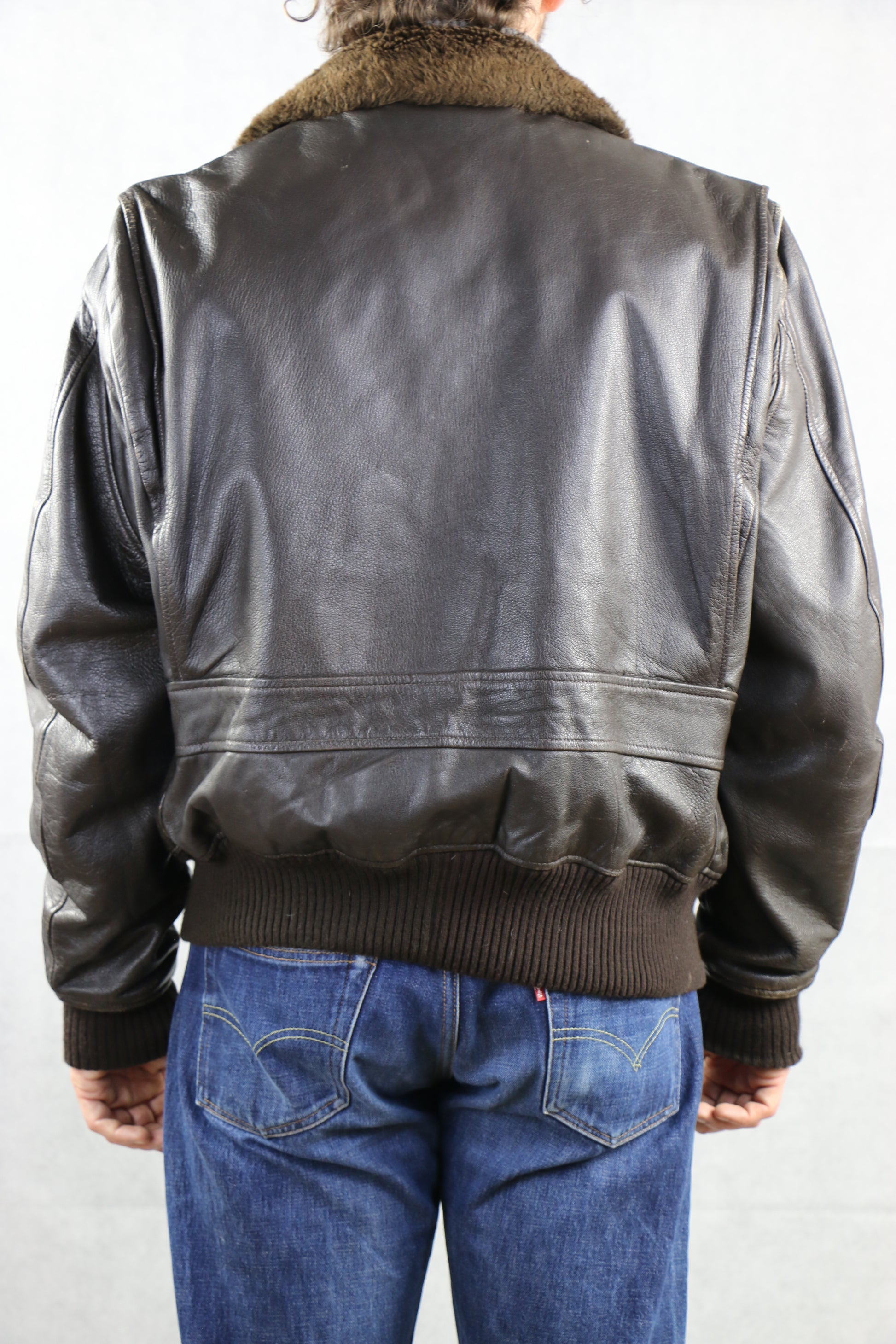 Cooper Type G-1 Leather Jacket with Detachable Shearling collar, clochard92.com