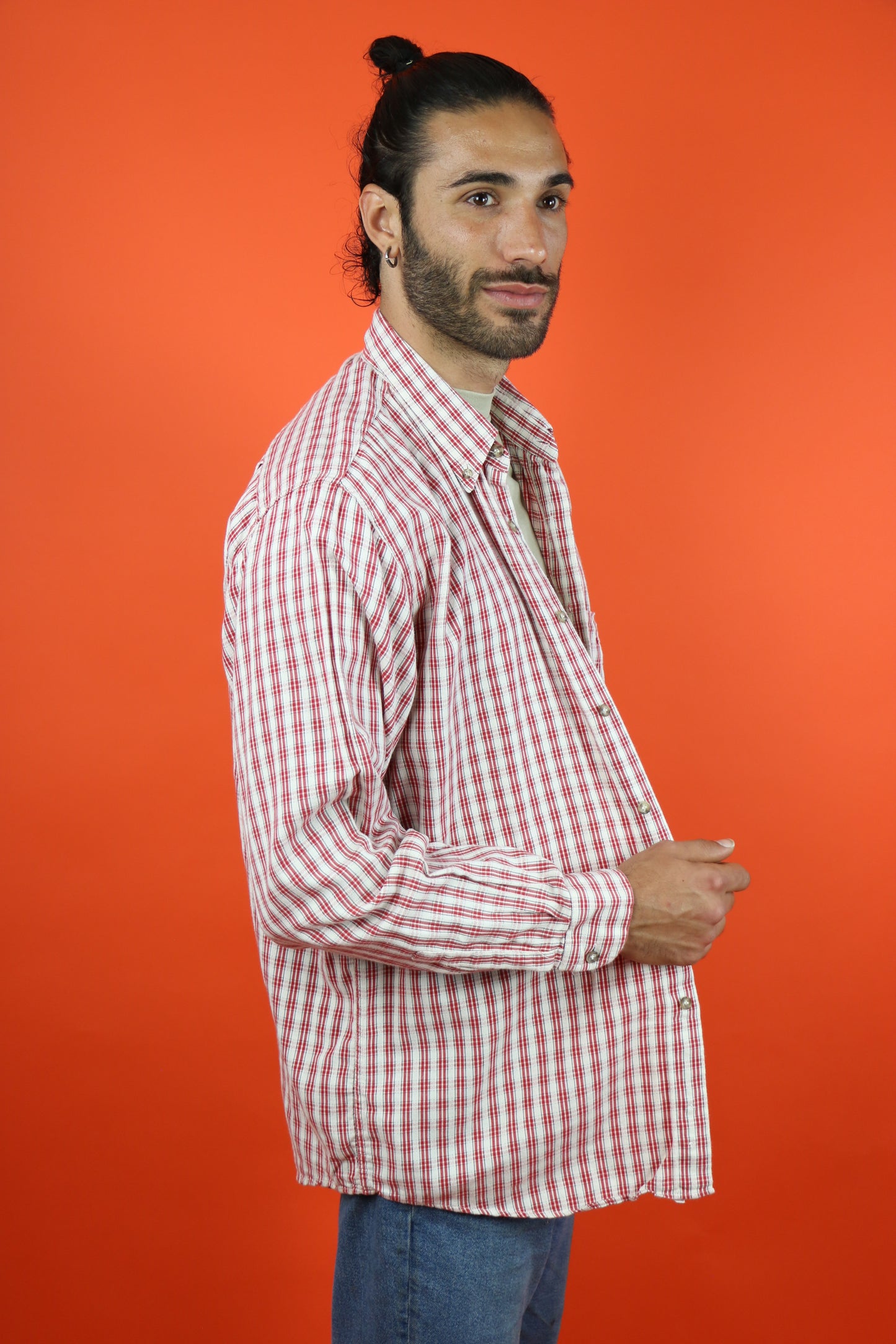 Levi's White Tab Checked Shirt one pocket - vintage clothing clochard92.com