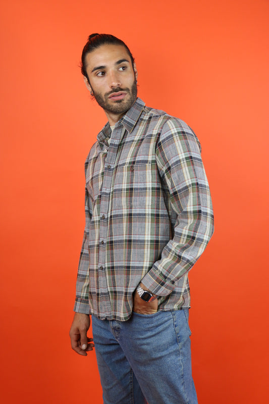 Levi's Checkered Cotton Shirt - vintage clothing clochard92.com