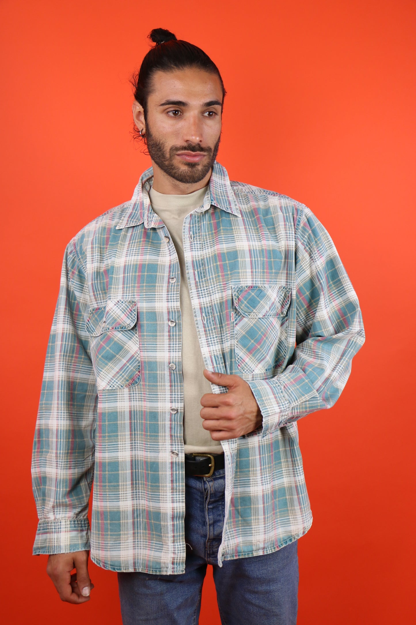 Levi's Checkered Shirt two pockets - vintage clothing clochard92.com