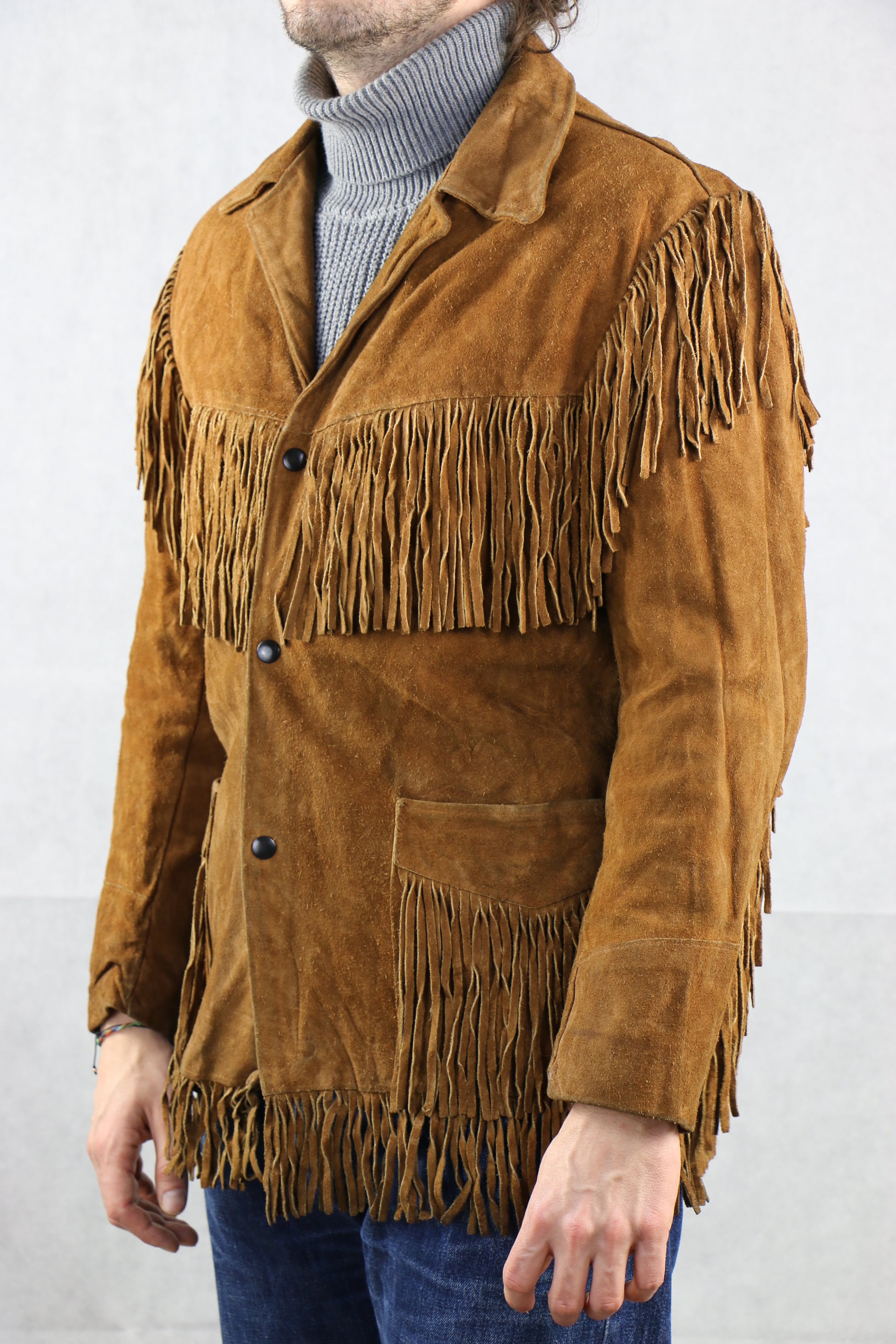 Suede Western Leather Jacket, clochard92.com