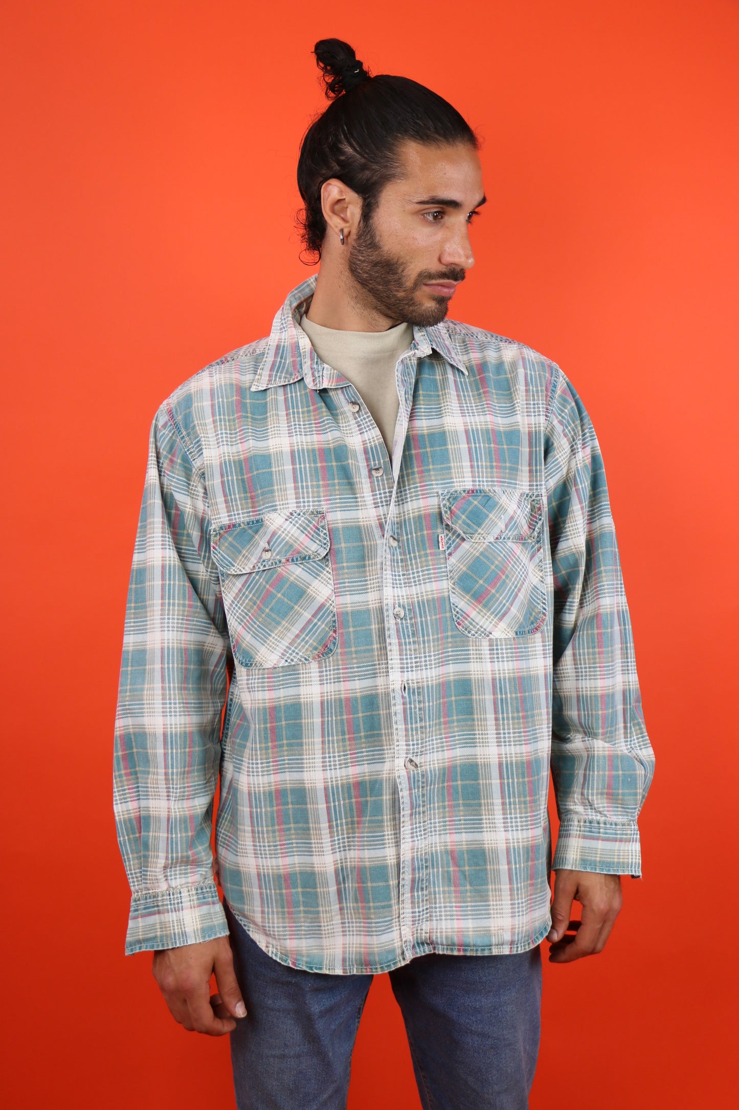 Levi's Checkered Shirt two pockets - vintage clothing clochard92.com