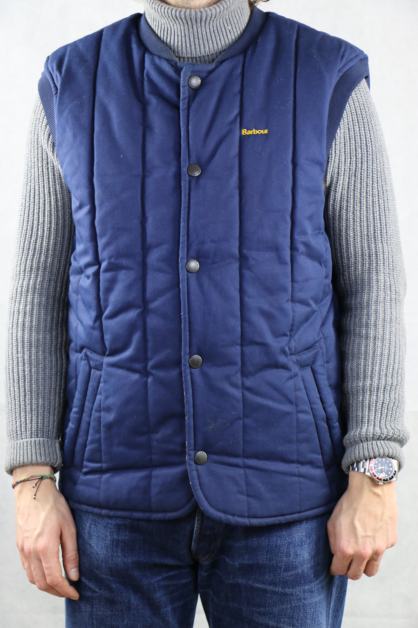 Barbour Blue Vest, clochard92.com