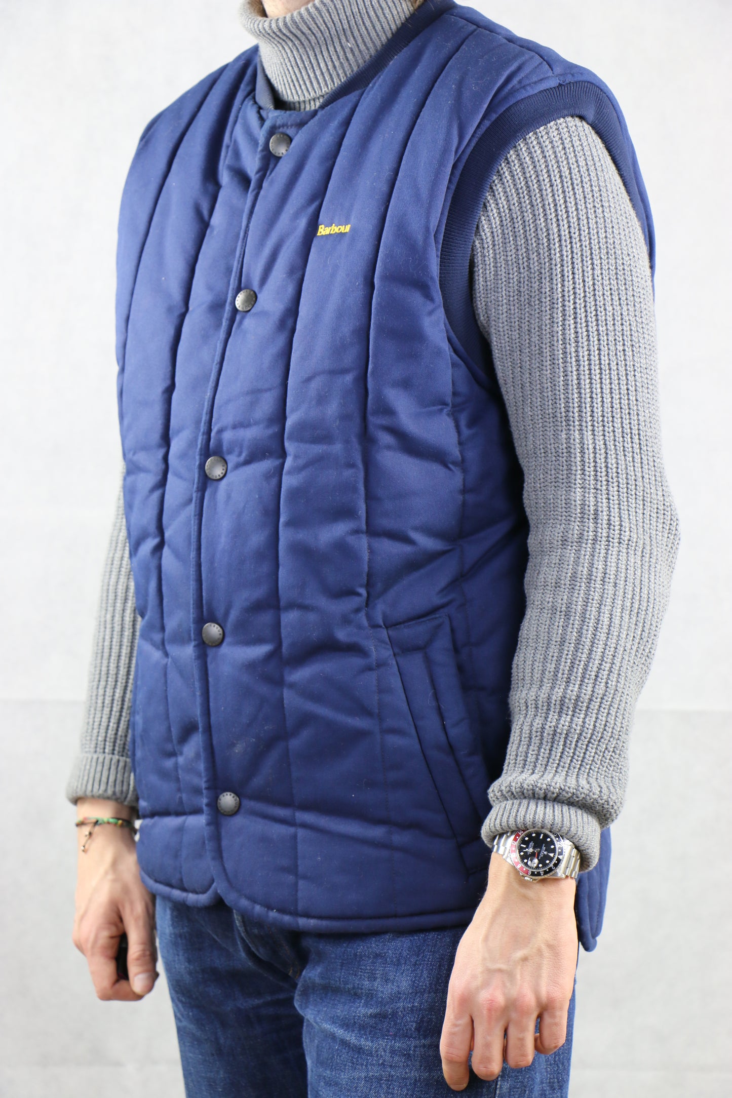 Barbour Blue Vest, clochard92.com