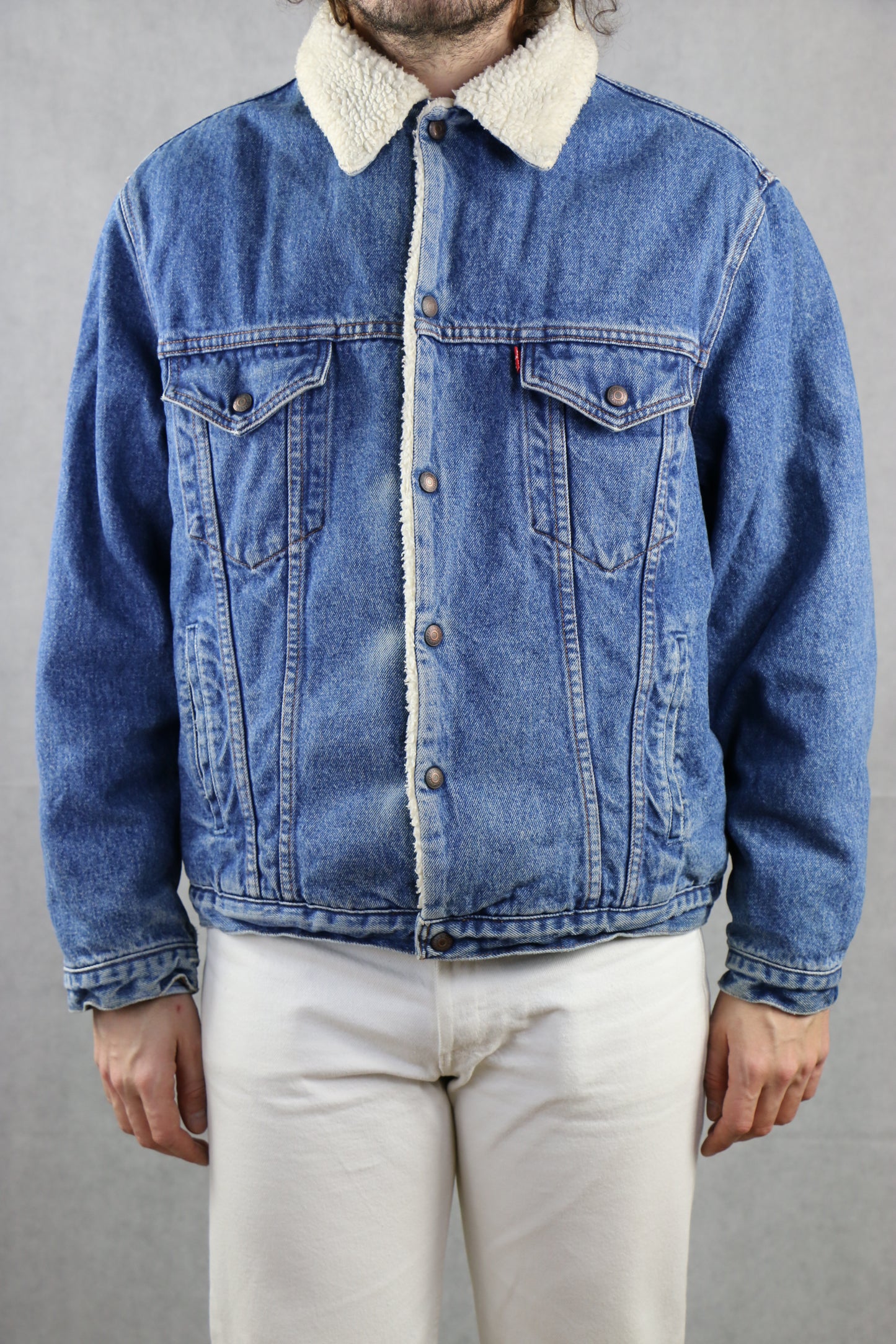 Levi's Denim Sherpa Trucker Jacket 'L', clochard92.com
