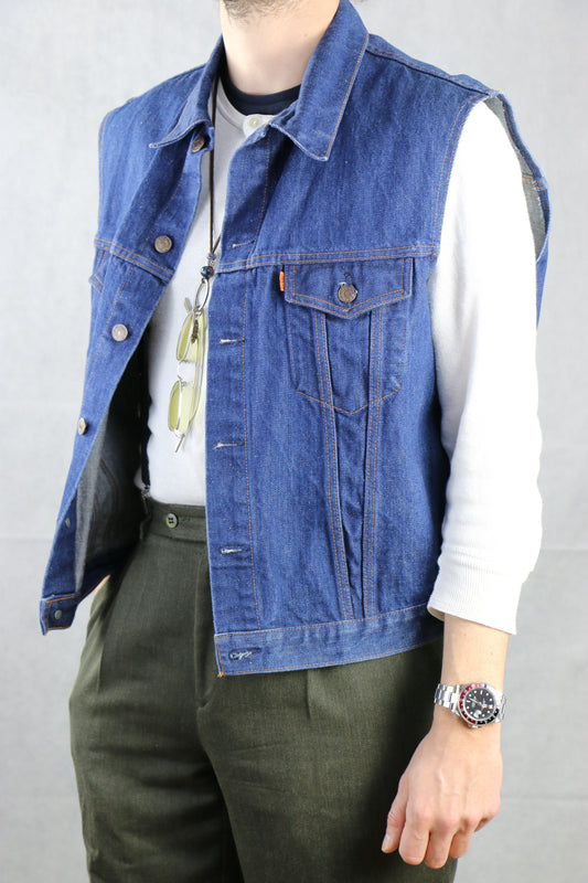 Levi's 'Orange Tab' Denim Vest 'L/44', clochard92.com