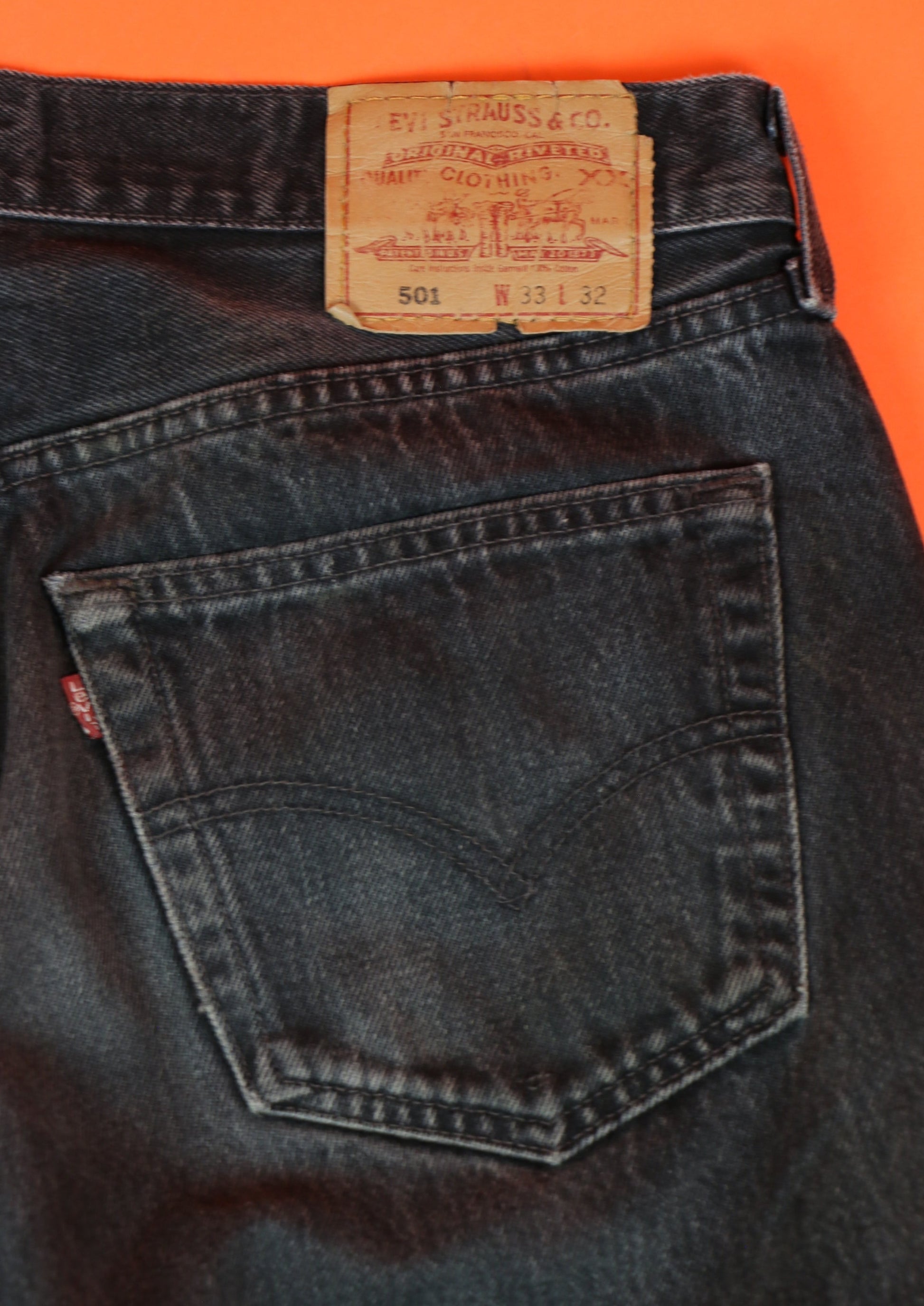 Levi's 501 Made in U.S.A. Jeans W33 L32 - vintage clothing clochard92.com