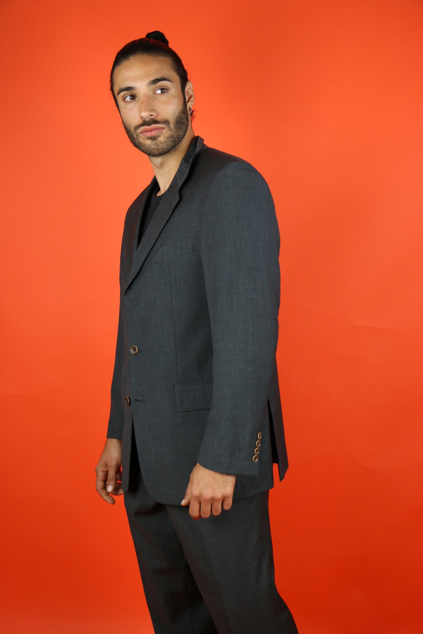 Hugo Boss Wool Suit Jacket with Pants - vintage clothing clochard92.com
