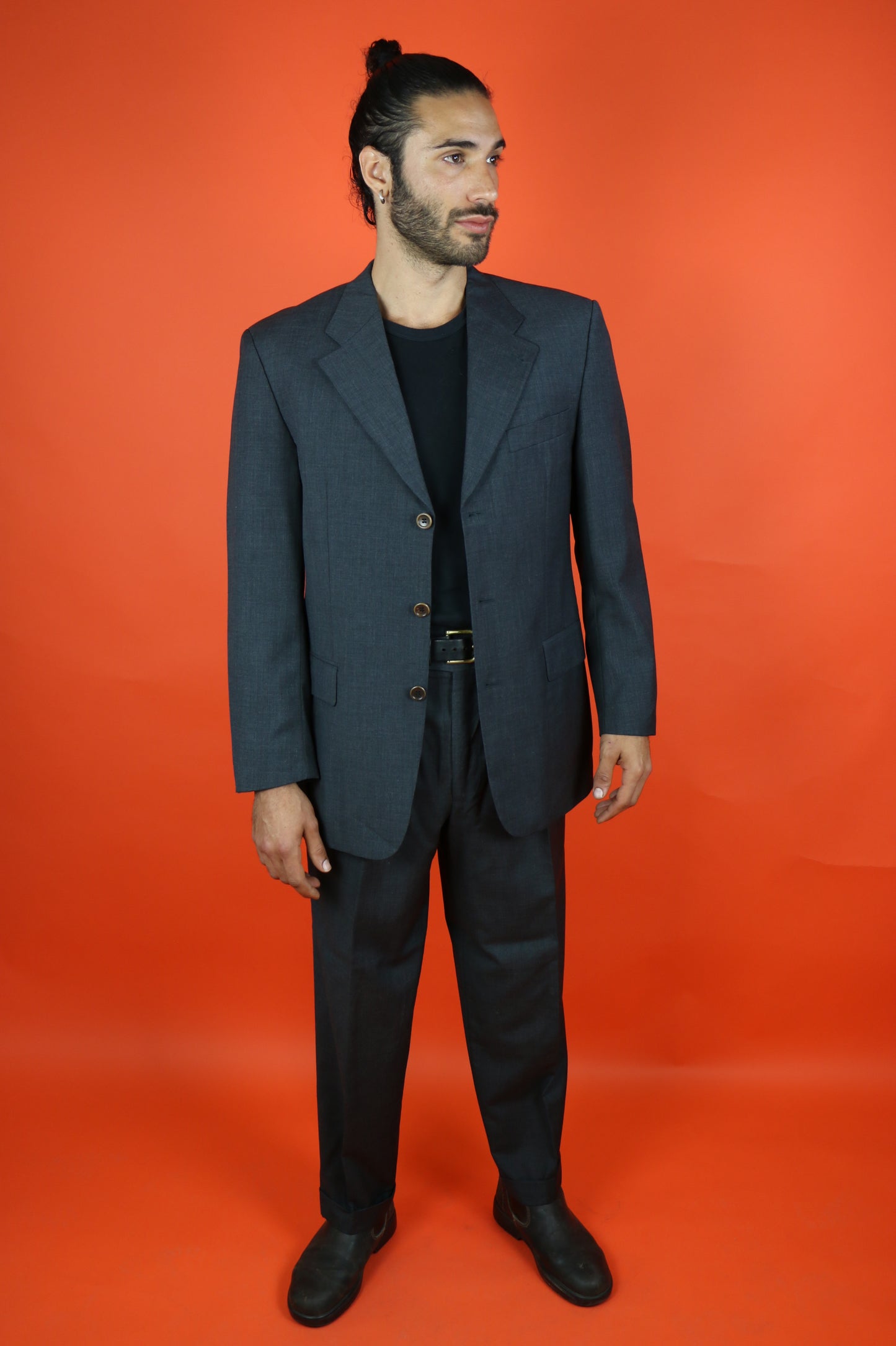 Hugo Boss Wool Suit Jacket with Pants - vintage clothing clochard92.com