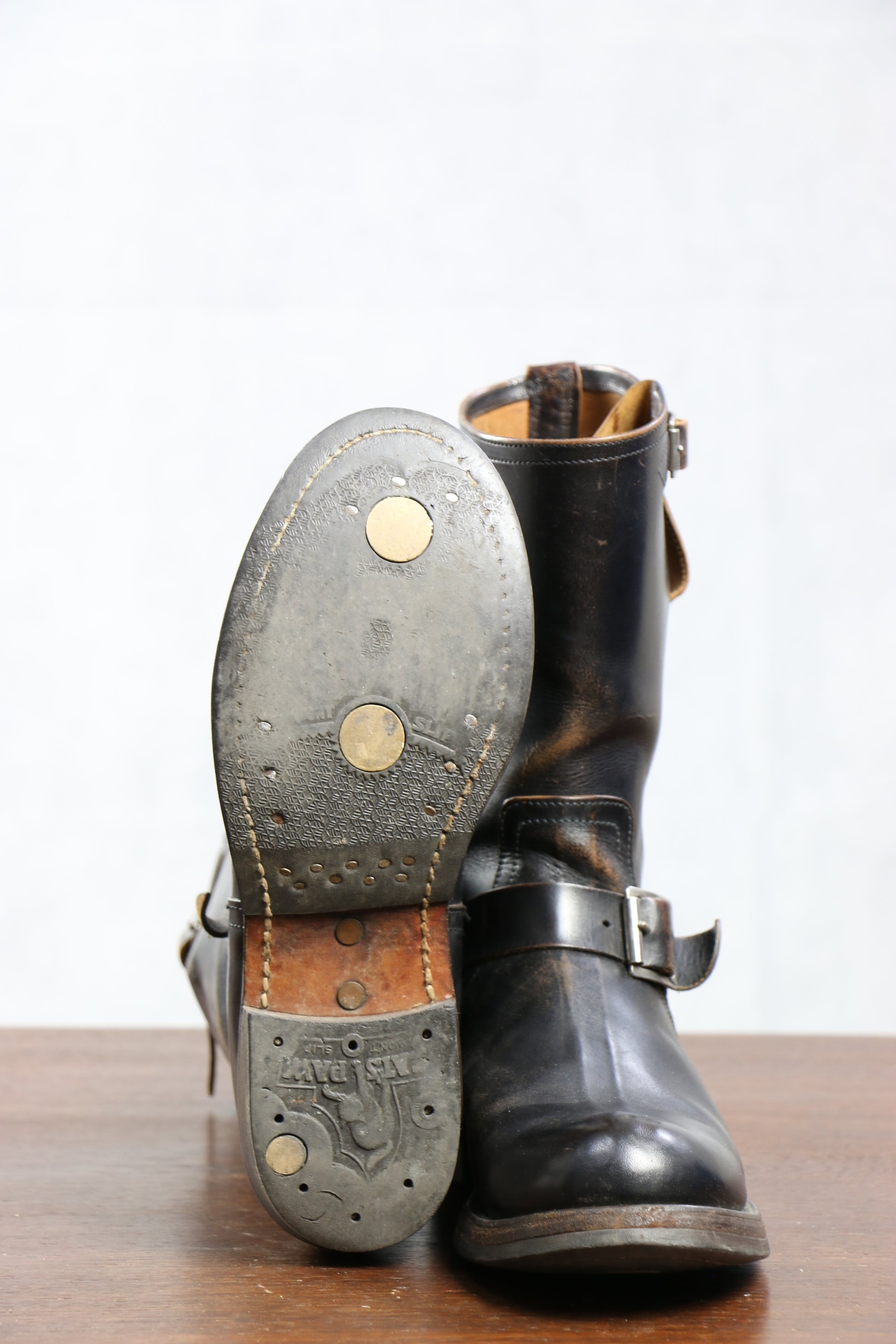 The Real McCoy's Buco Horsehide Engineer Boots Vintage Store