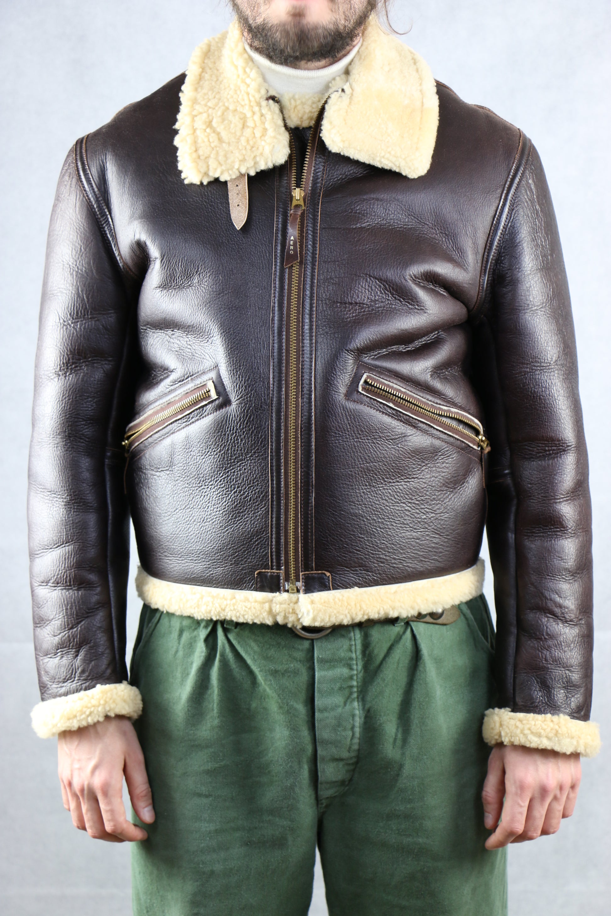 Aero Leather D-1 Jacket - vintage clothing clochard92.com